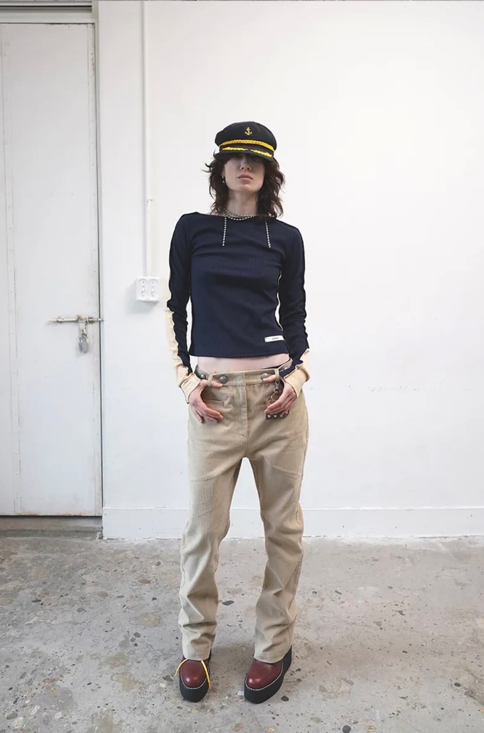 데어드 dared half and half 롱슬리브탑 상품이미지1