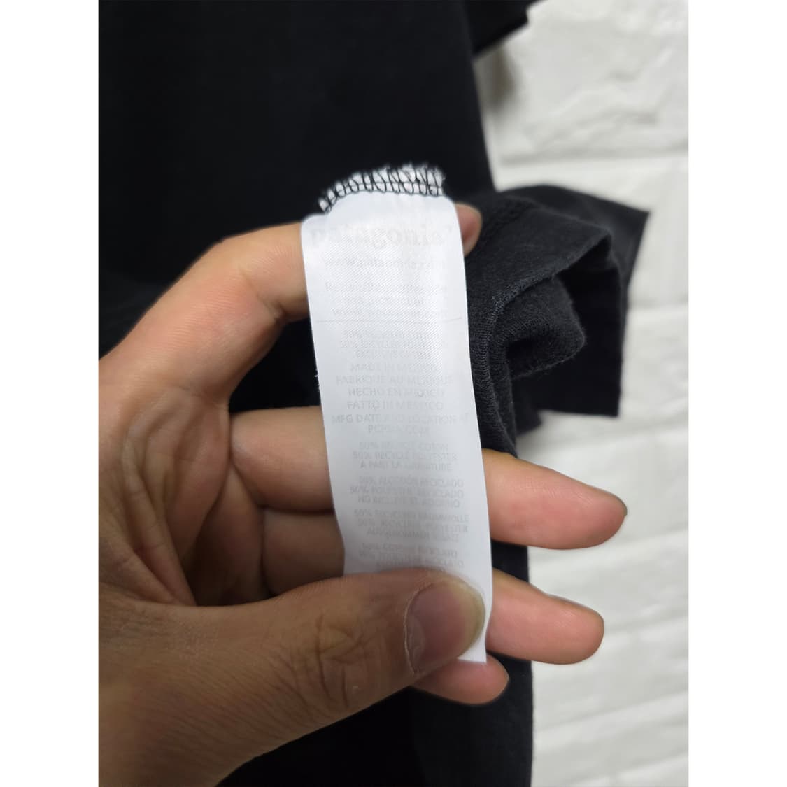 파타고니아 블랙 반팔티 M 상품이미지3