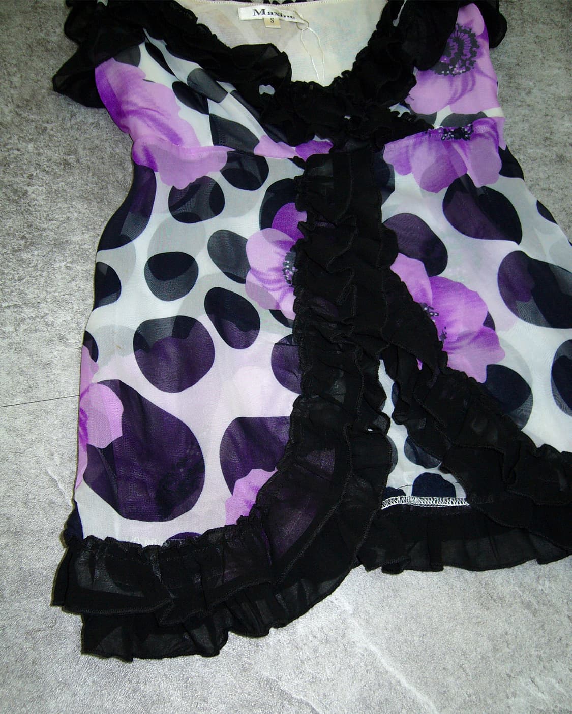 Flower Dots Sleeveless Top 상품이미지4