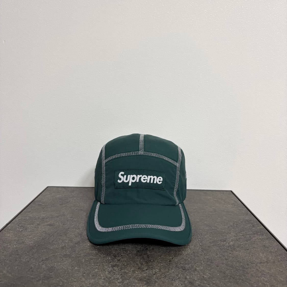 (OS) 슈프림 박스로고 캠프캡 모자 23SS 리플렉티브 스티치 그린 상품이미지2