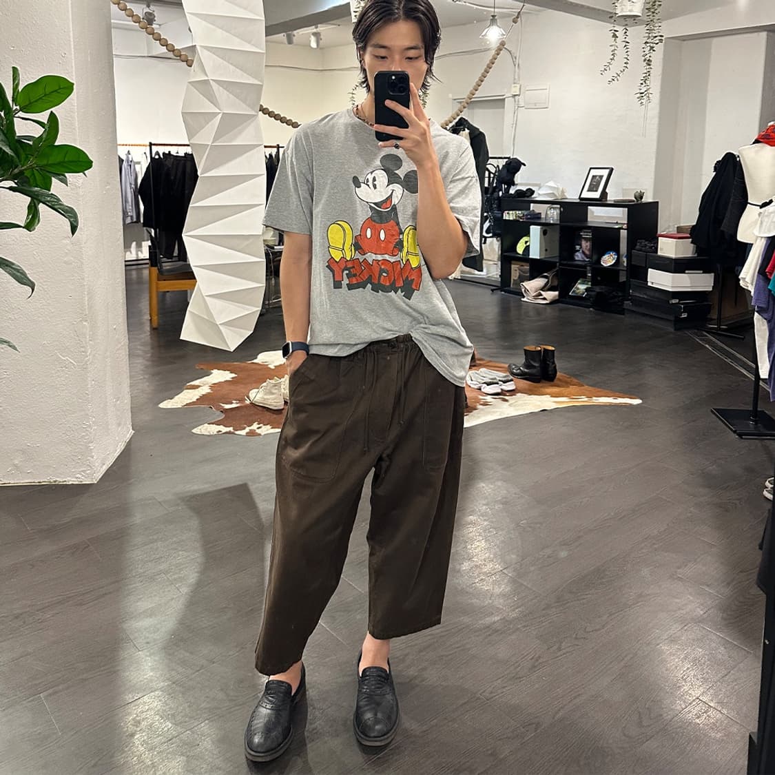 요지야마모토 뿌르옴므 크롭 팬츠 상품이미지4