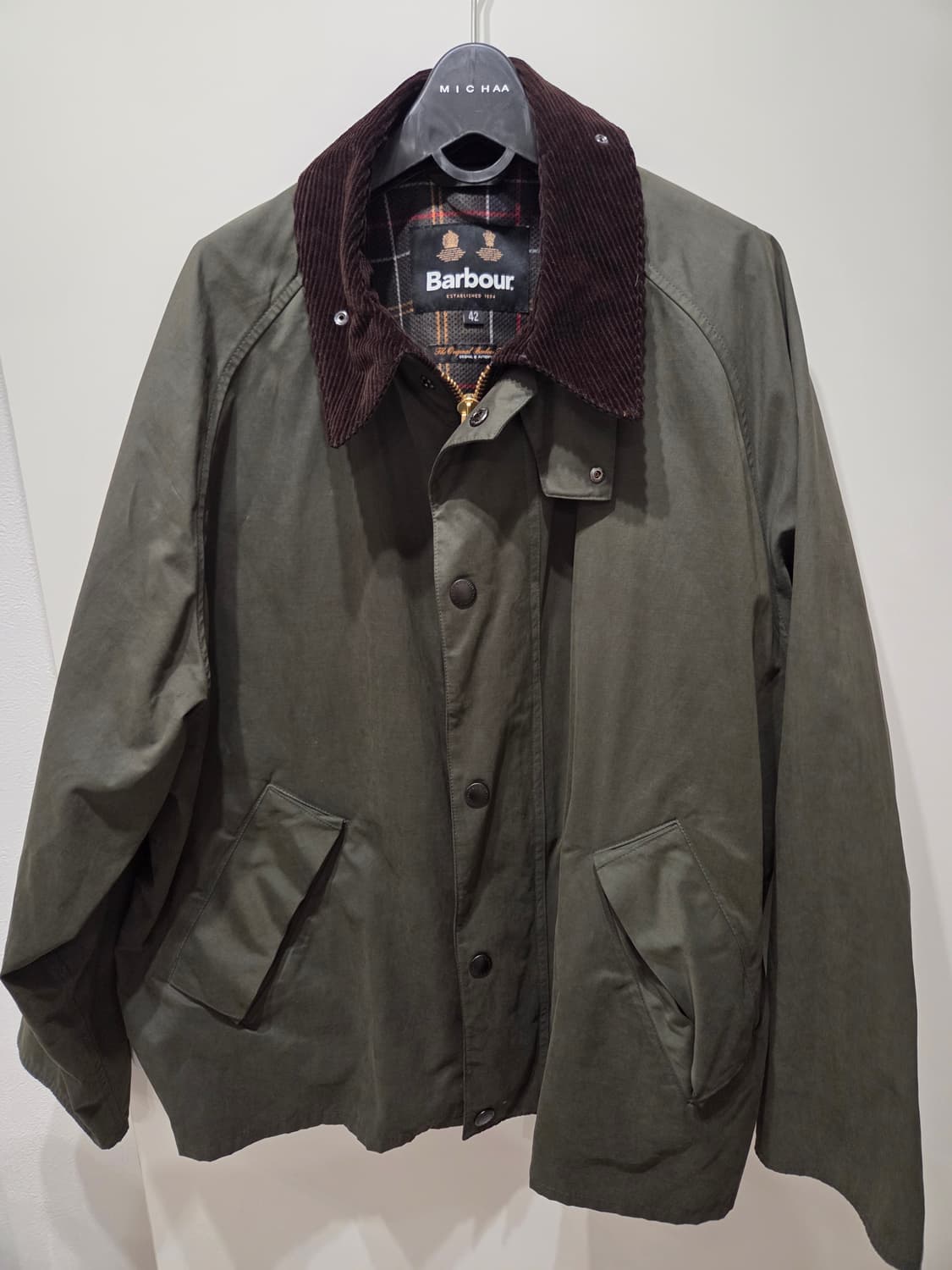 바버 트랜스포트 세이지 논왁스 42 사이즈(110) 상품이미지1