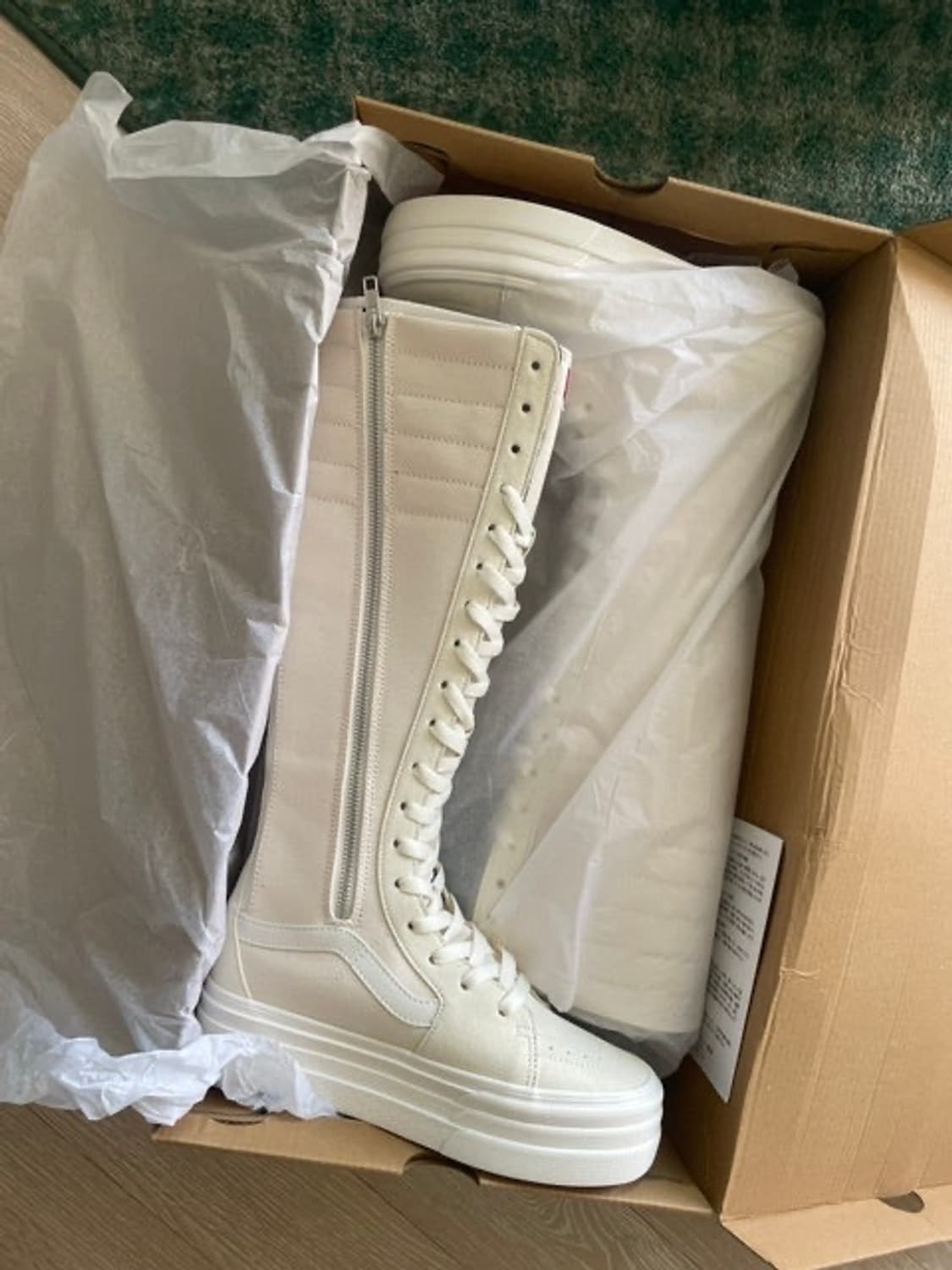 반스 슈퍼하이 3솔 아이보리 상품이미지2