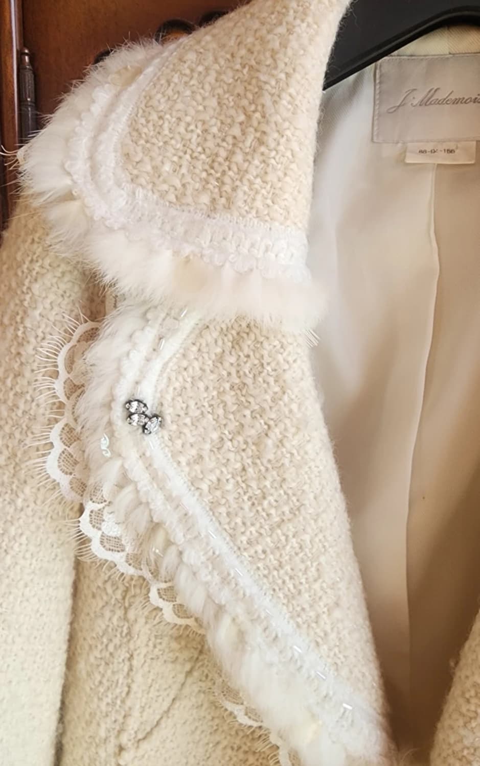 J.Mademoiselle 아이보리 트위드55 자켓 상품이미지2