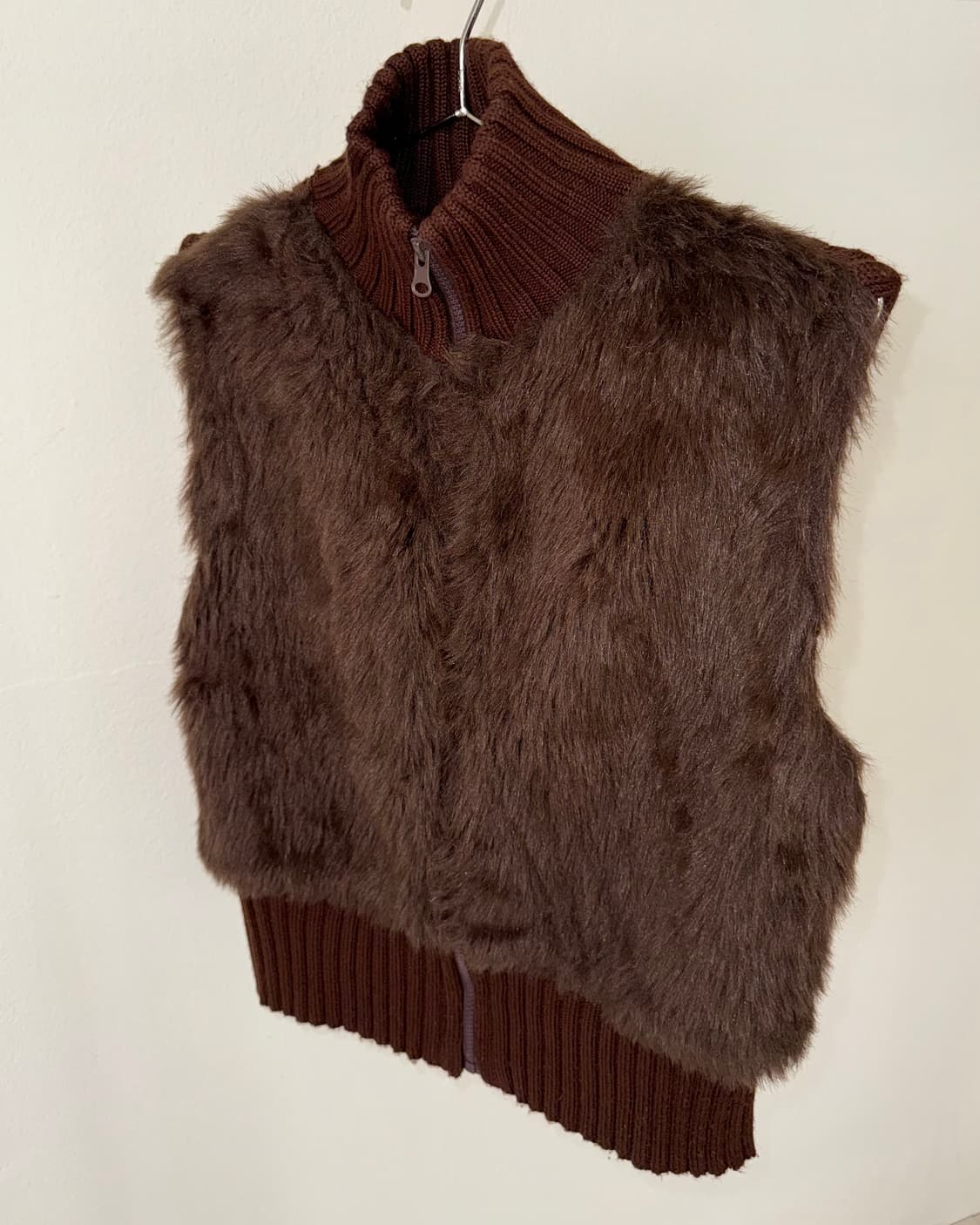 빈티지 페이크퍼 베스트 상품이미지4