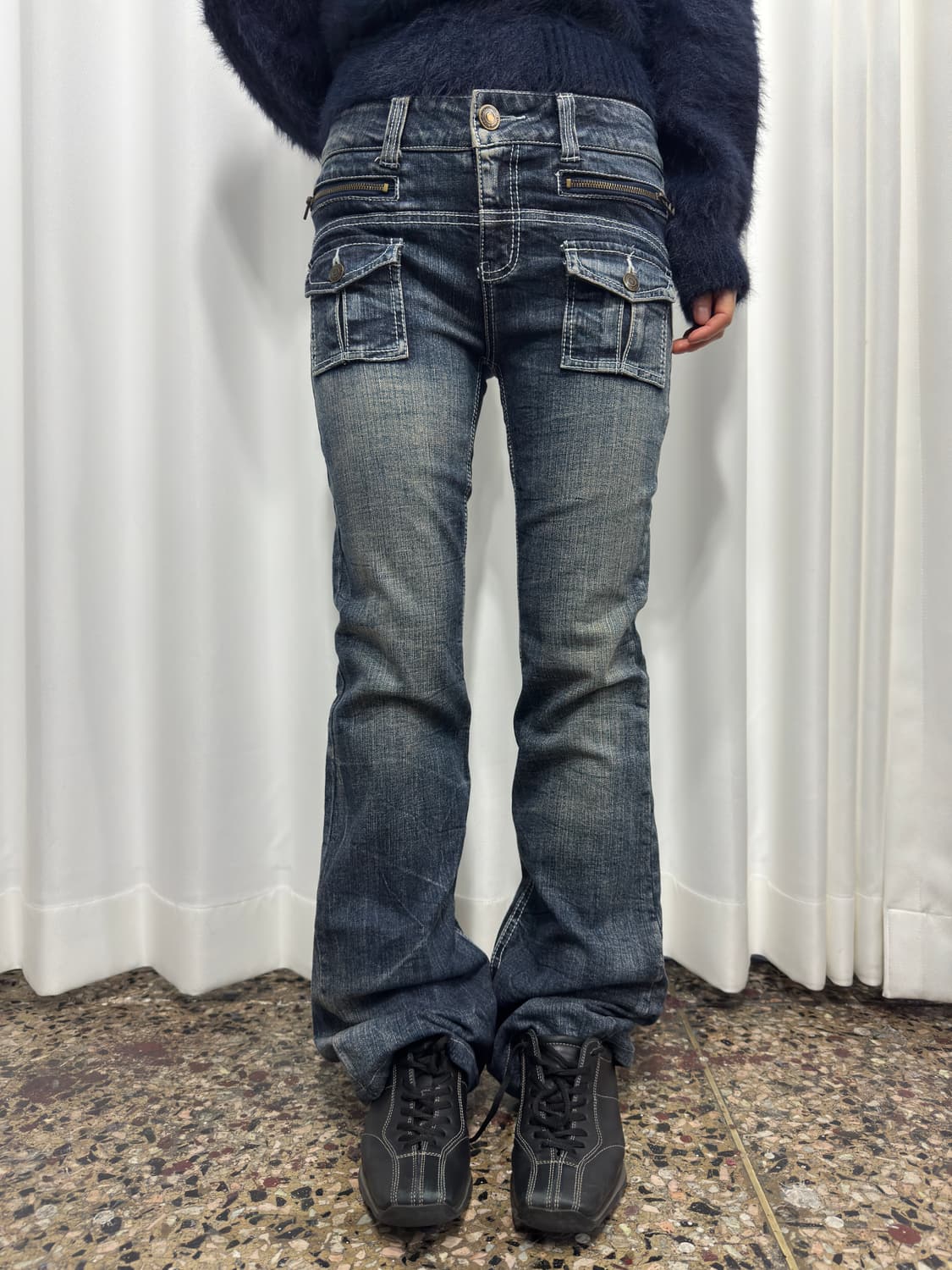 denim pocket bootscut pants 상품이미지1