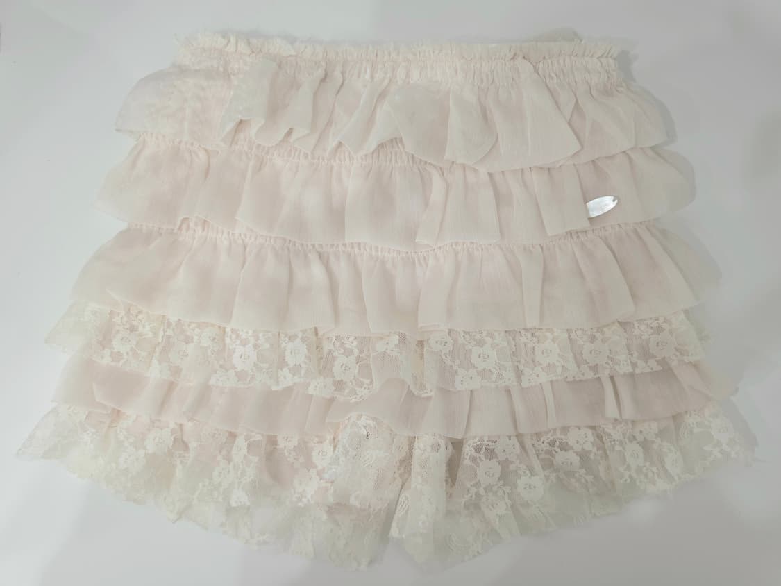 일리고 캉캉 프릴 스커트 팬츠 아이보리 s 상품이미지2