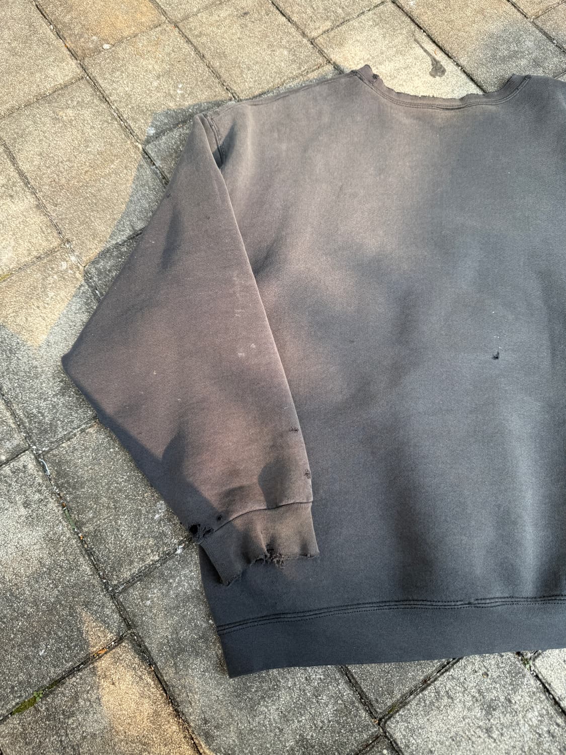 90s 리 하드 디스트로이드 스웻셔츠 2XL 상품이미지8