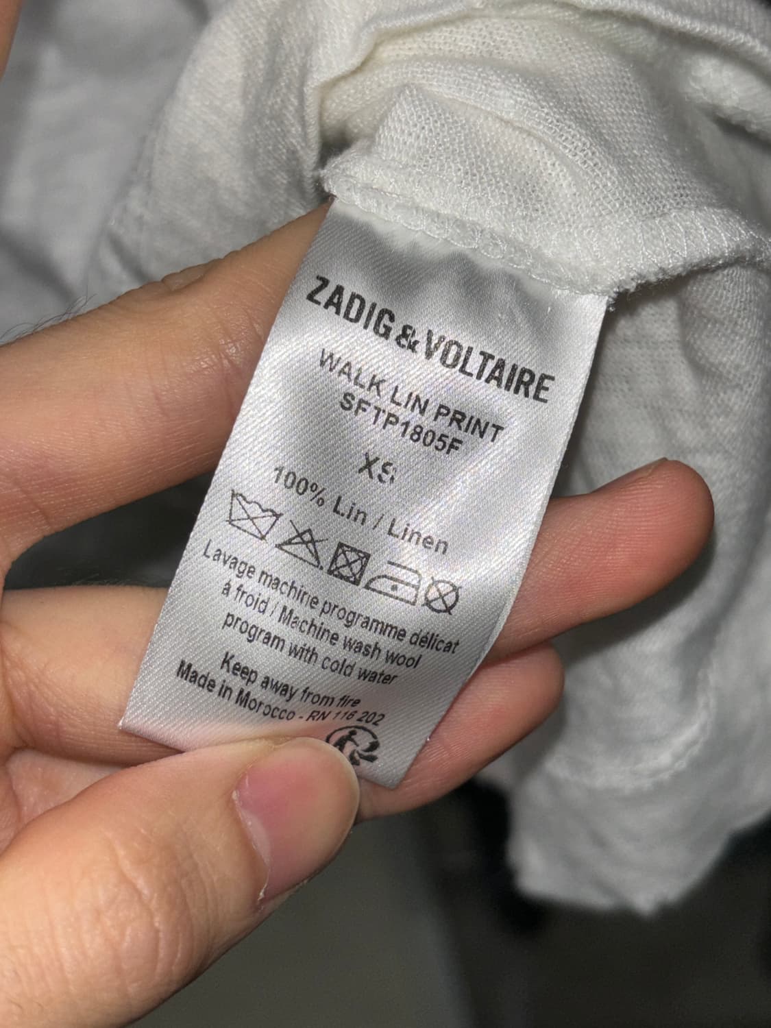 쟈딕앤볼테르 락앤롤 데미지 린넨 티셔츠 상품이미지4