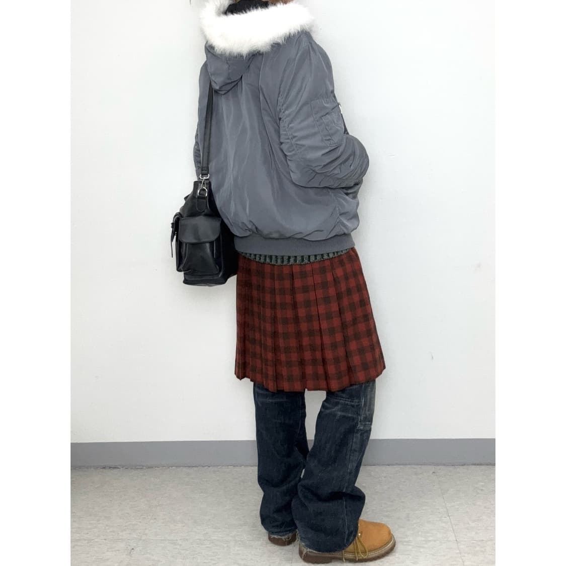 빈티지 그레이 MA-1 블루종 자켓 상품이미지3