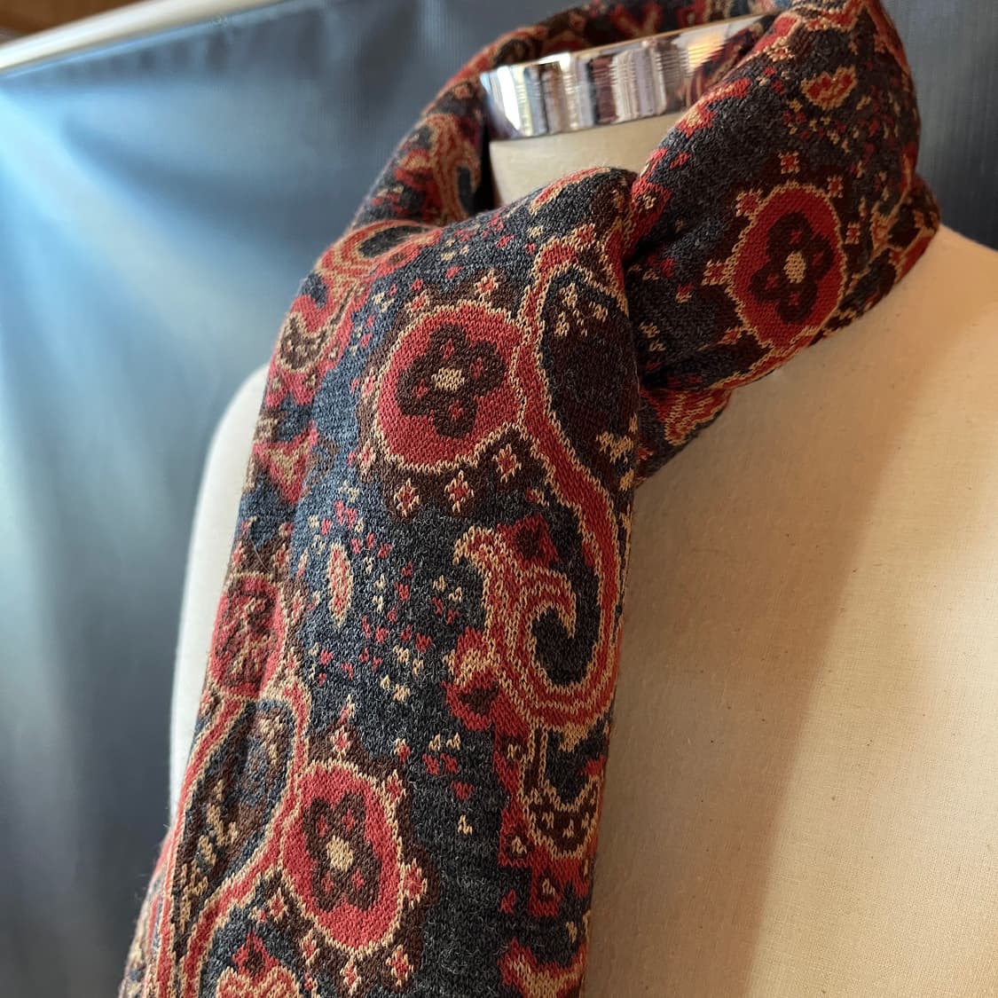 에트로 대형 울 실크 자카드 숄 머플러 상품이미지3