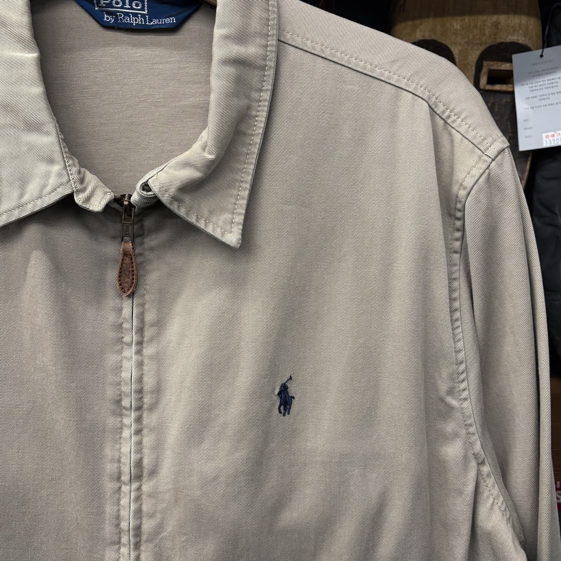 80s-90s 폴로 랄프로렌 베이직 코튼트윌 스윙탑 집업자켓 N682 상품이미지7