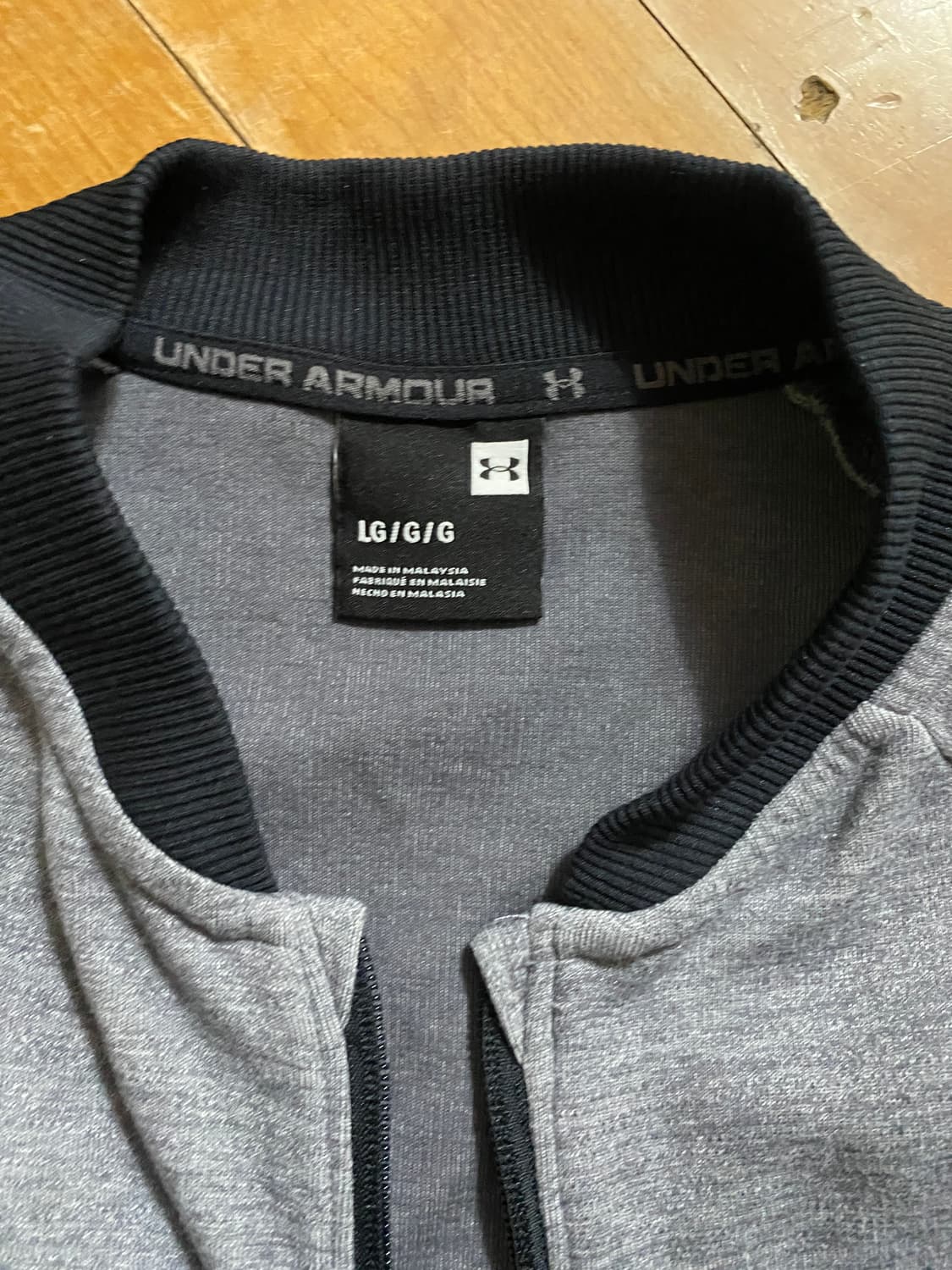 언더아머 남성 집업 자켓 LG 회색 상품이미지2