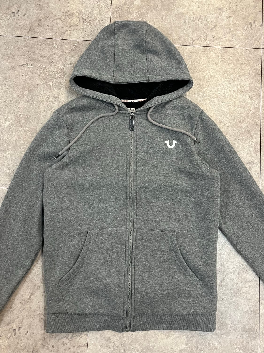 트루릴리전 털 후드집업 그레이 100(L) #csz2958 상품이미지4