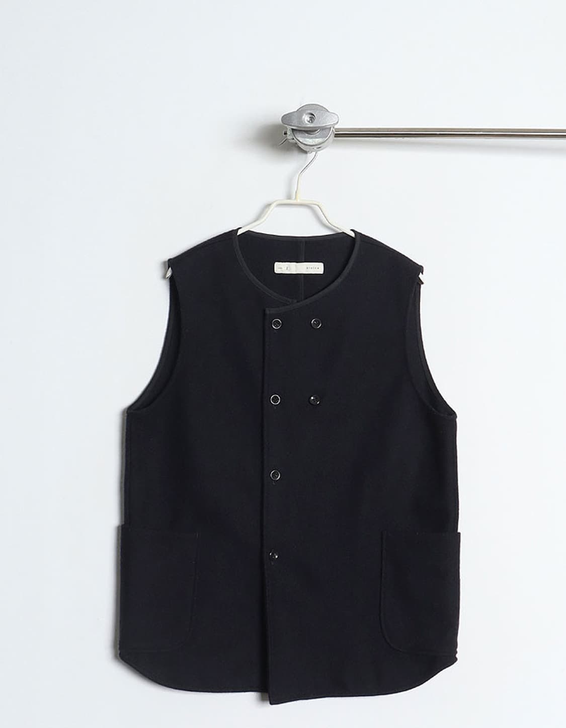 NISICA 더블 버튼 울 베스트 상품이미지2