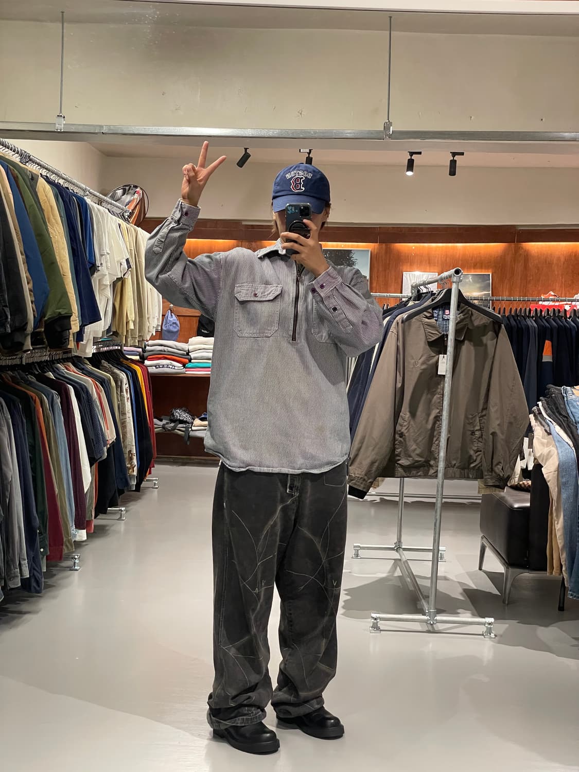 빈티지 히코리 아노락 자켓 상품이미지2