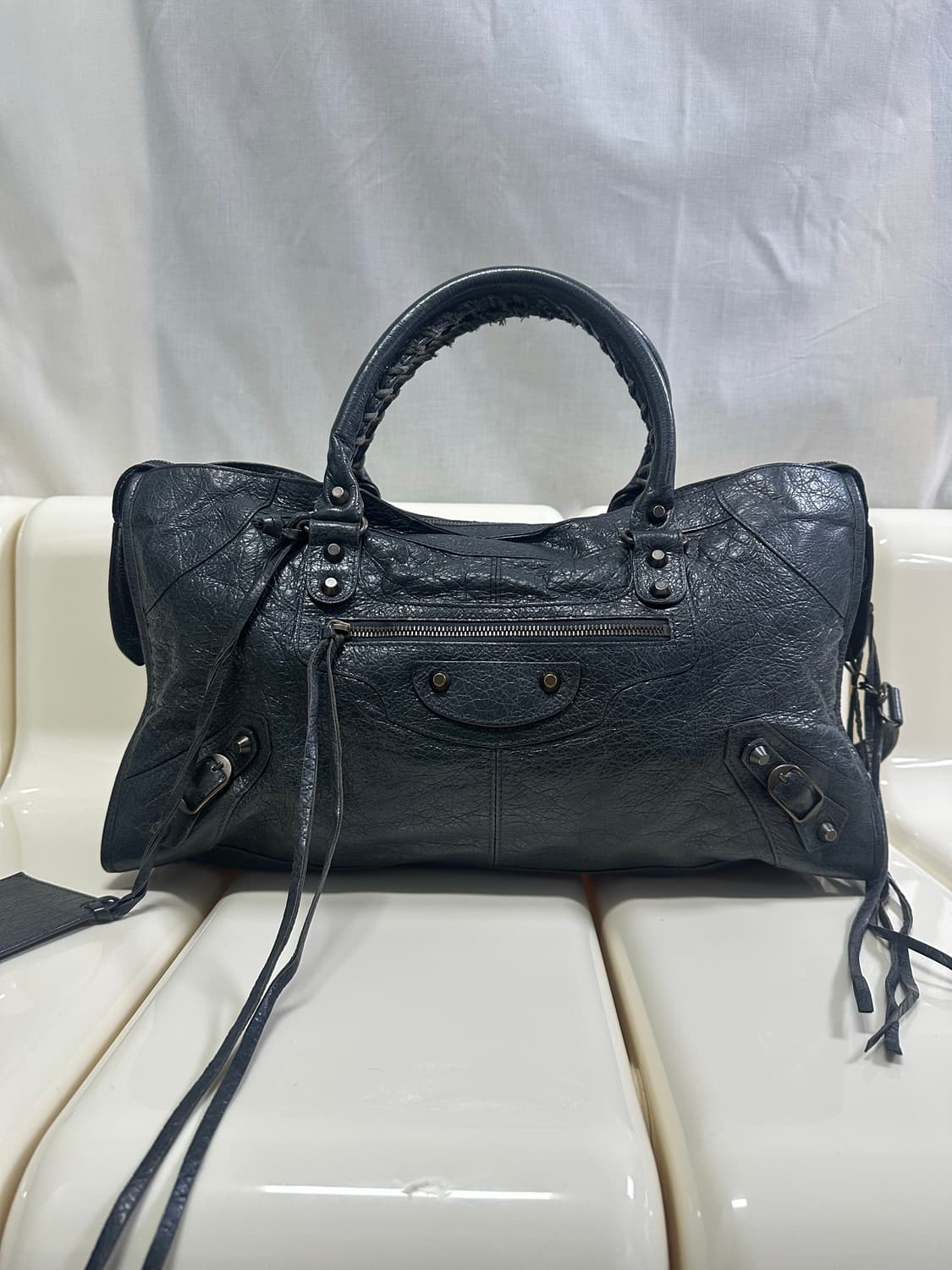 [A 정품] 발렌시아가 시티 모터백 파트타임 그레이 상품이미지2