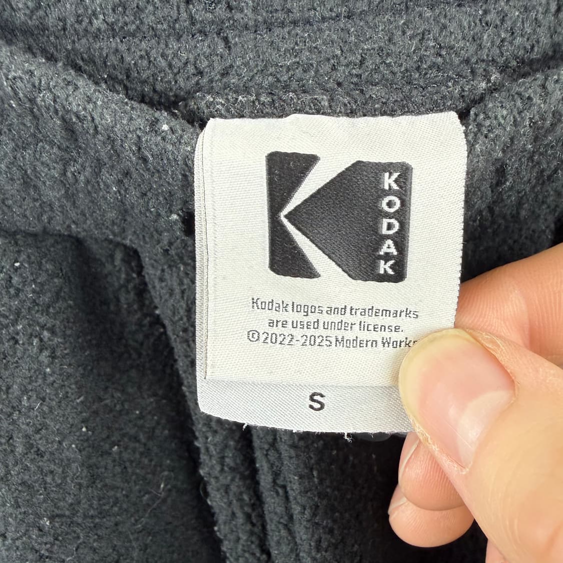 (S) 코닥 플리스 스트링 팬츠 블랙 상품이미지4