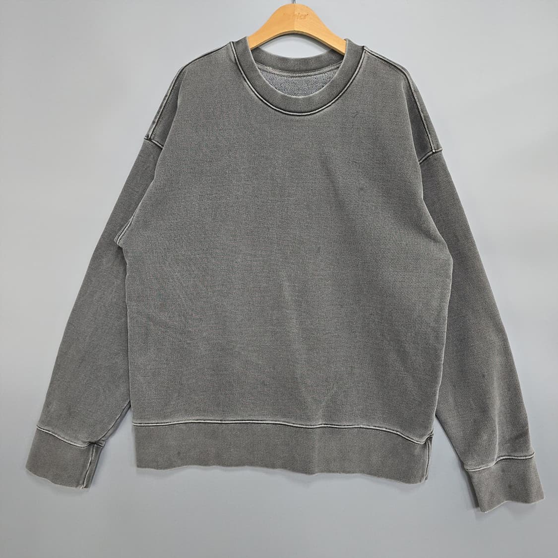 어텐션로우(ATTENTIONROW) 워싱 크루넥 맨투맨 프리 상품이미지1