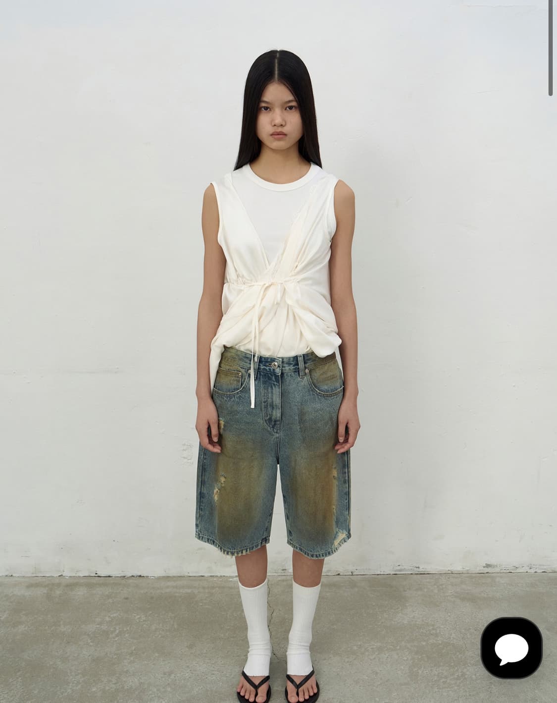 LCDC washed blue denim shorts 워시드블루데님쇼츠 상품이미지1