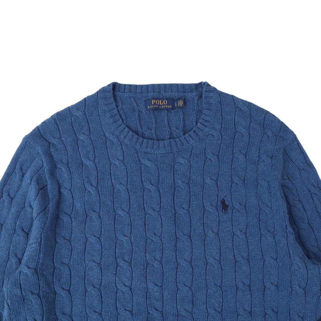 폴로 랄프로렌 다크블루 코튼 케이블 니트 스웨터 상품이미지3
