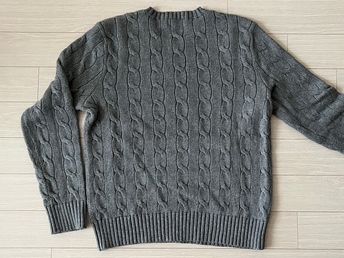 (Man) 폴로 꽈배기 케이블 니트 상품이미지4