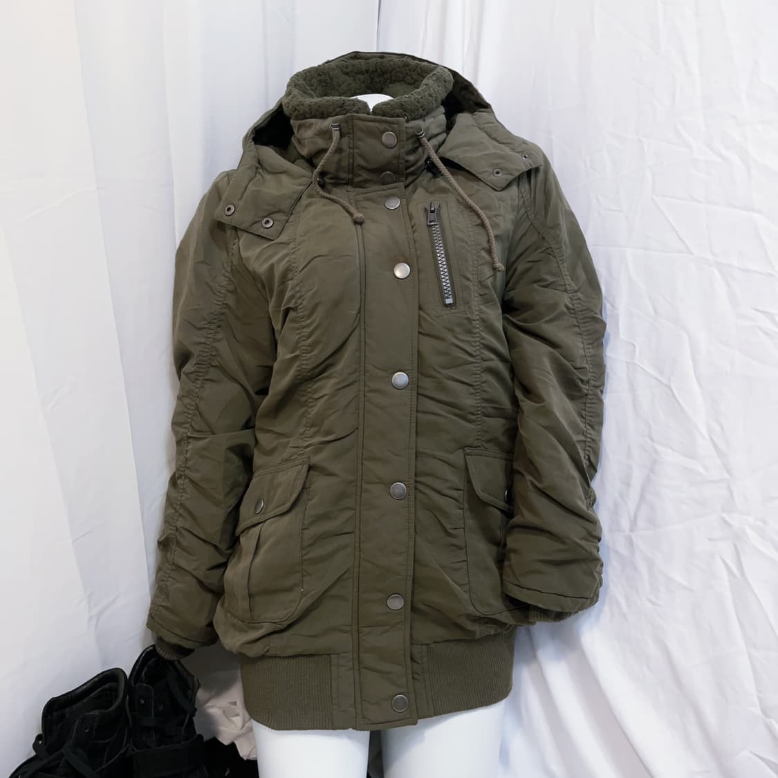 y2k 하이넥 셔링 자켓 00s 상품이미지2