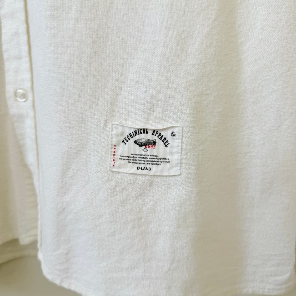 D-LAND 테크니컬 어패럴 셔츠 화이트 상품이미지5