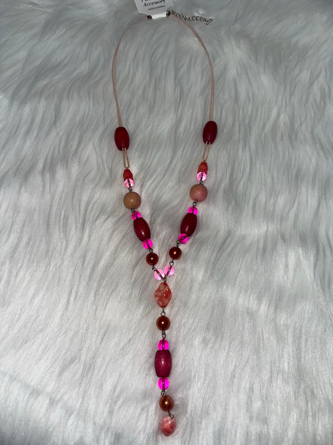 오리엔탈 빈티지 핑크 목걸이 상품이미지1