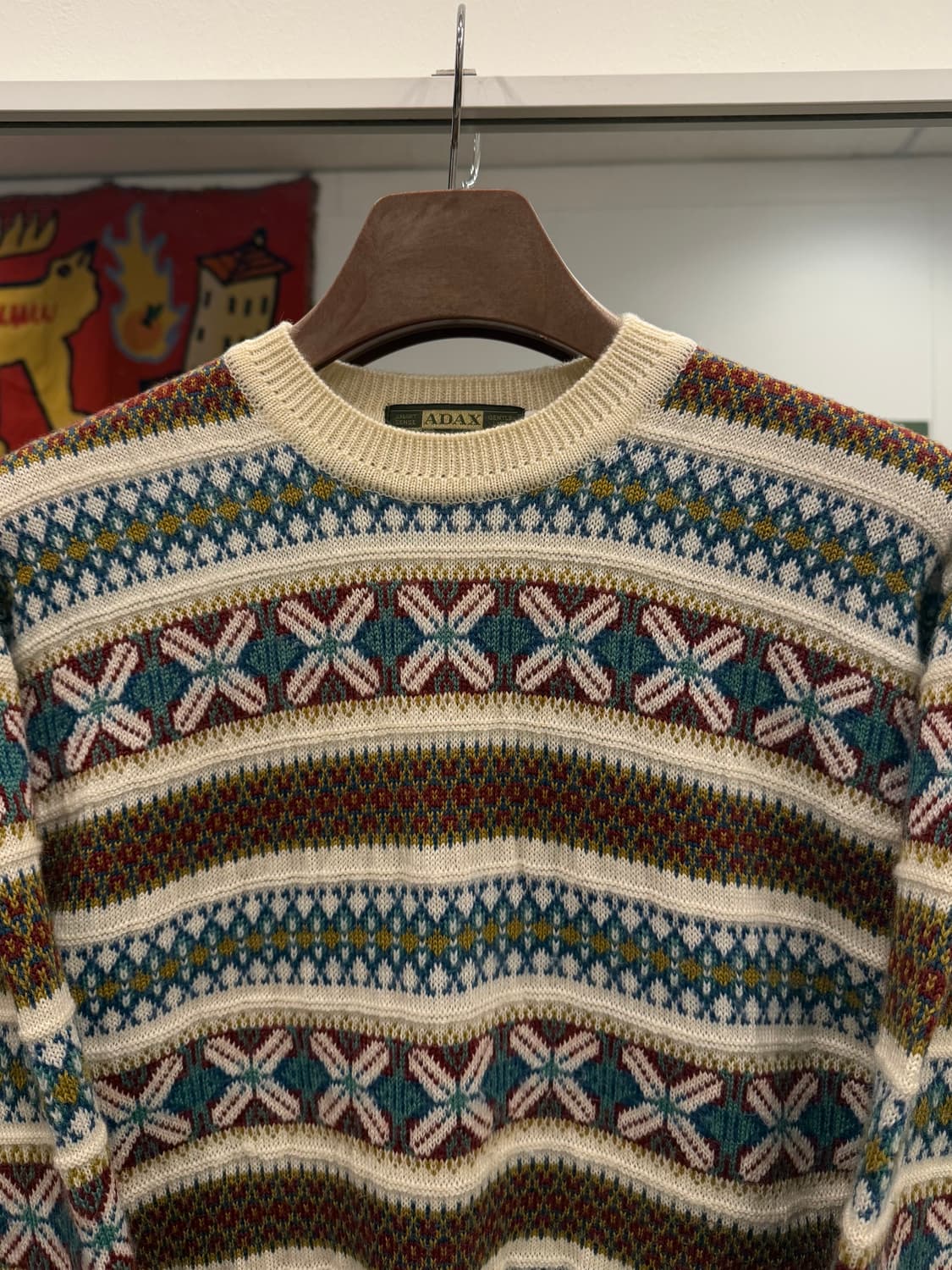 Vtg 빈티지 노르딕 울 니트 상품이미지2
