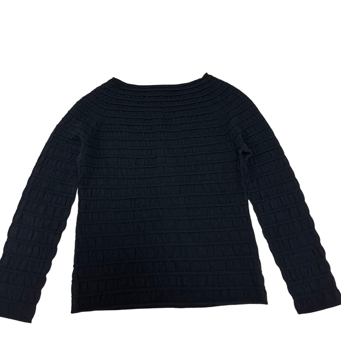 emporio armani black ribbed knit top 상품이미지7