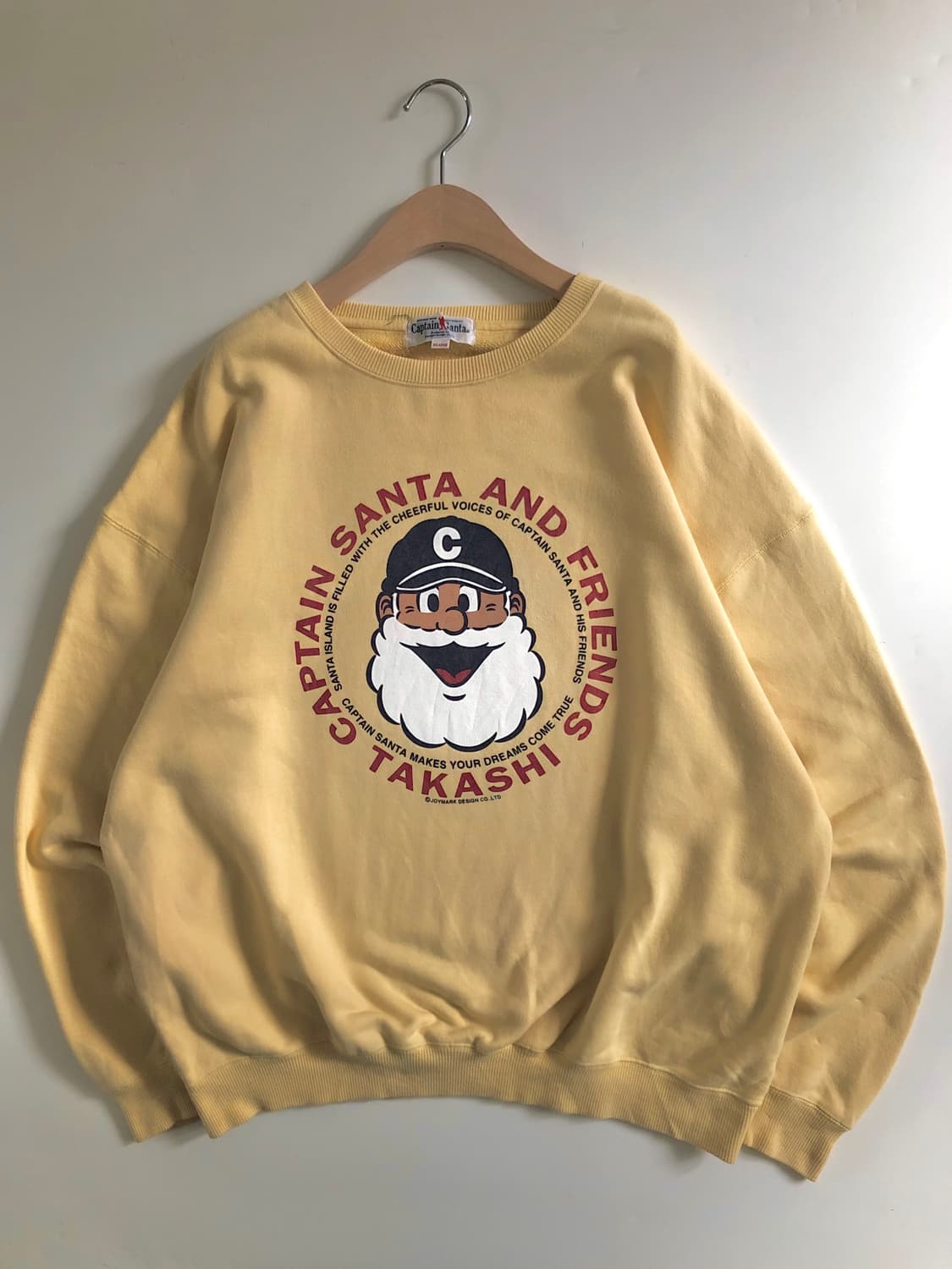 Captain Santa 캡틴산타 레몬 컬러 빅로고 맨투맨 상품이미지3