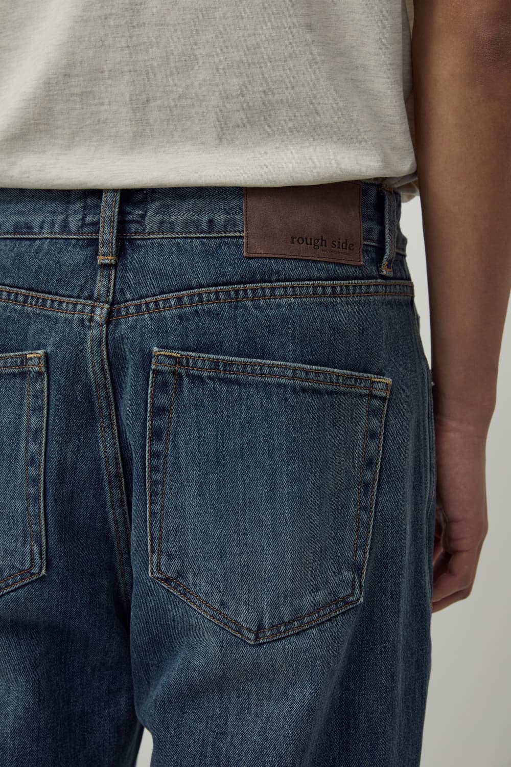 26ss 러프사이드 유니온데님 미디엄블루 상품이미지3