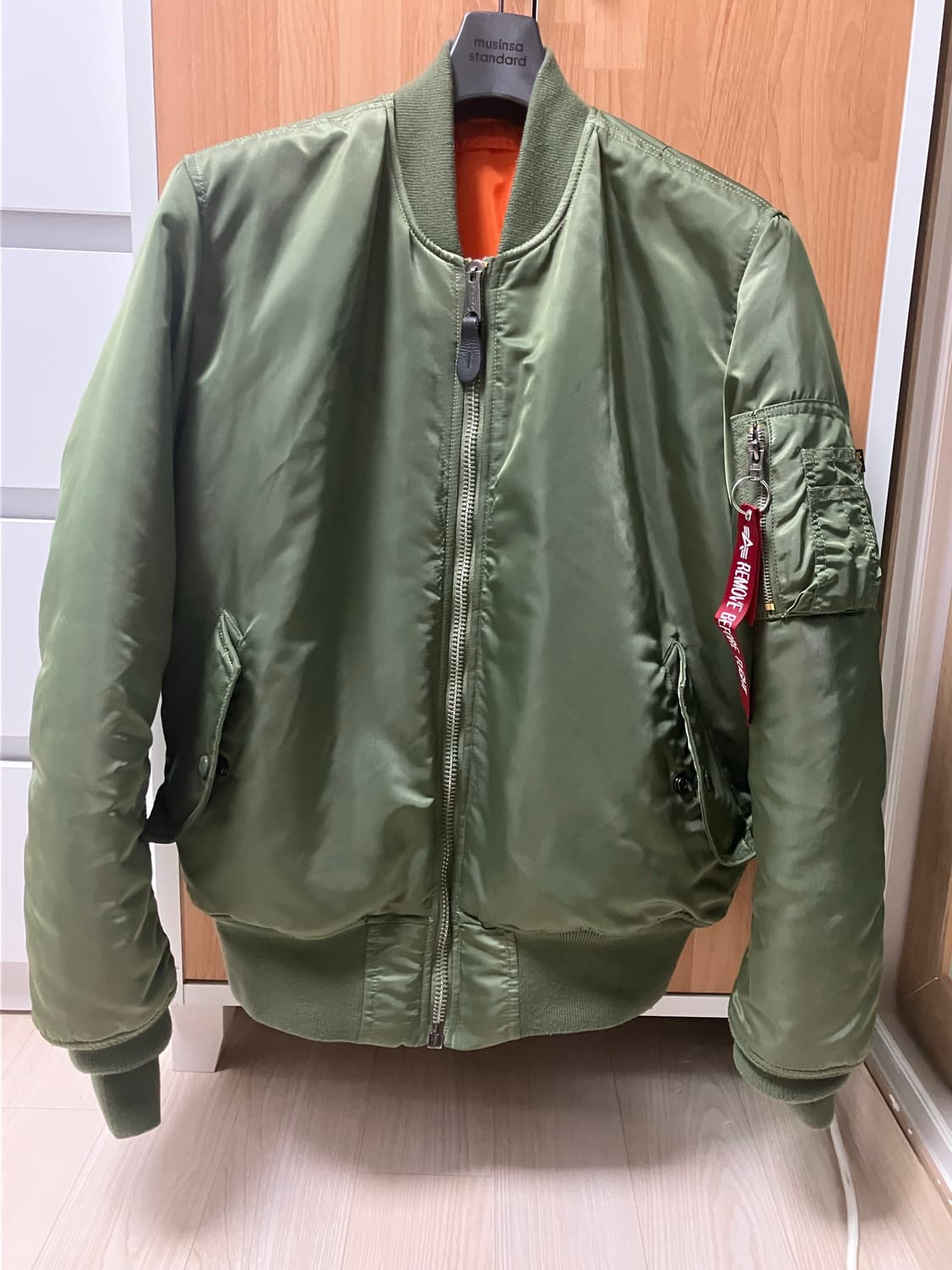 알파인더스트리 ma-1 세이지 M 레귤러핏 상품이미지1