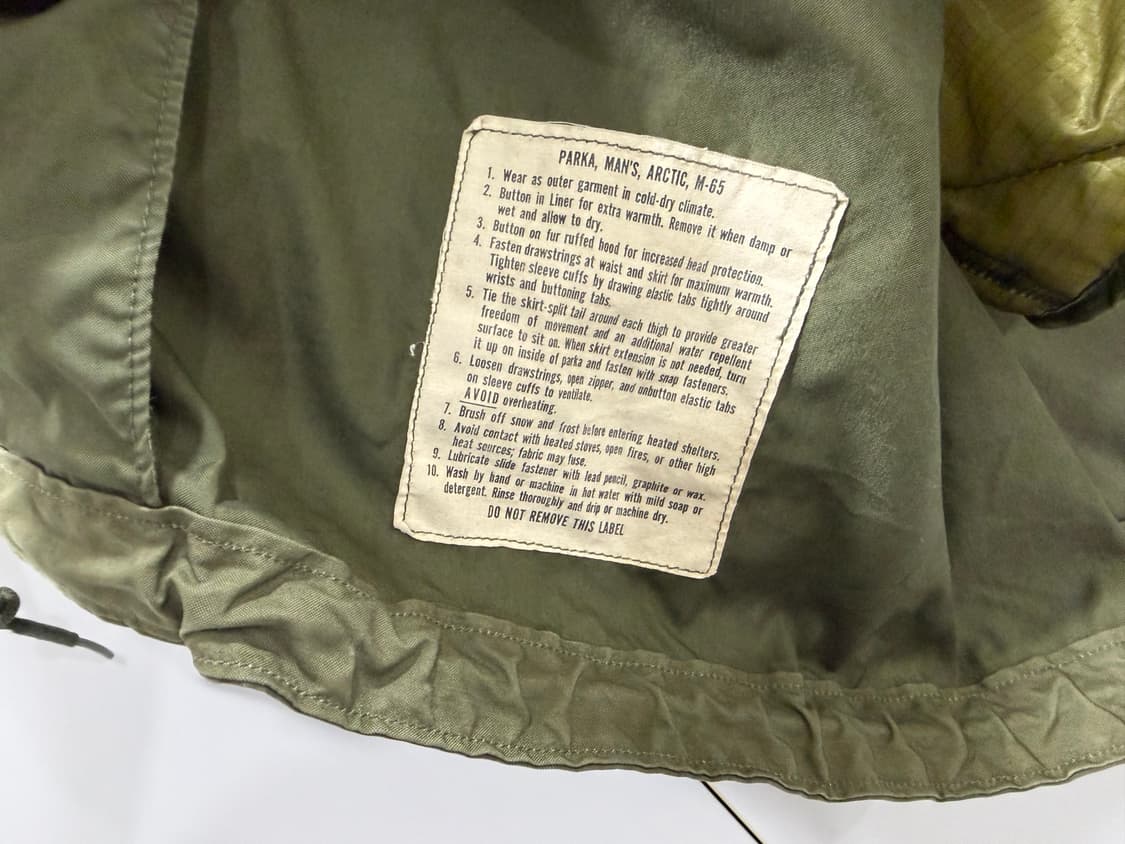 (레어) 미군 오리지널 m65 피쉬테일 파카 1세대 S 상품이미지10
