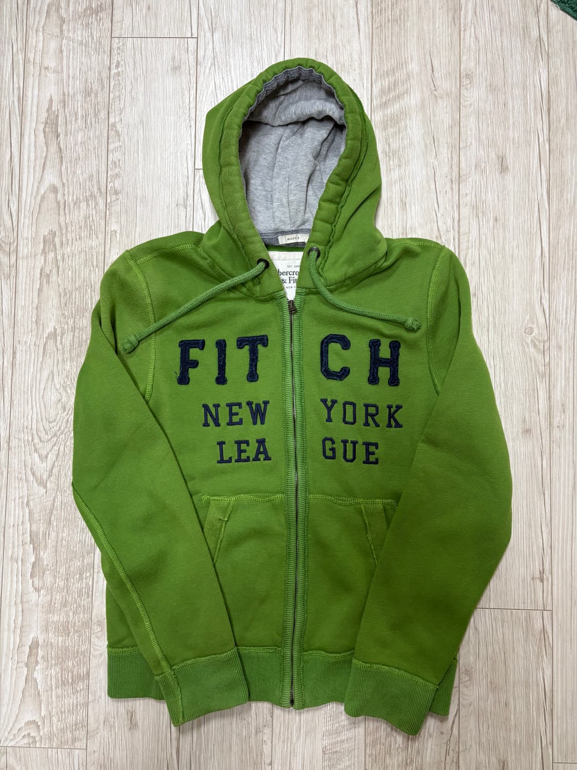 아베크롬비 후드집업 그린 s 상품이미지1
