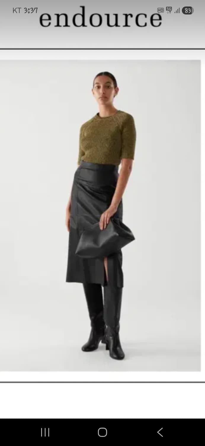 코스 여성 니트 반팔 s 상품이미지6