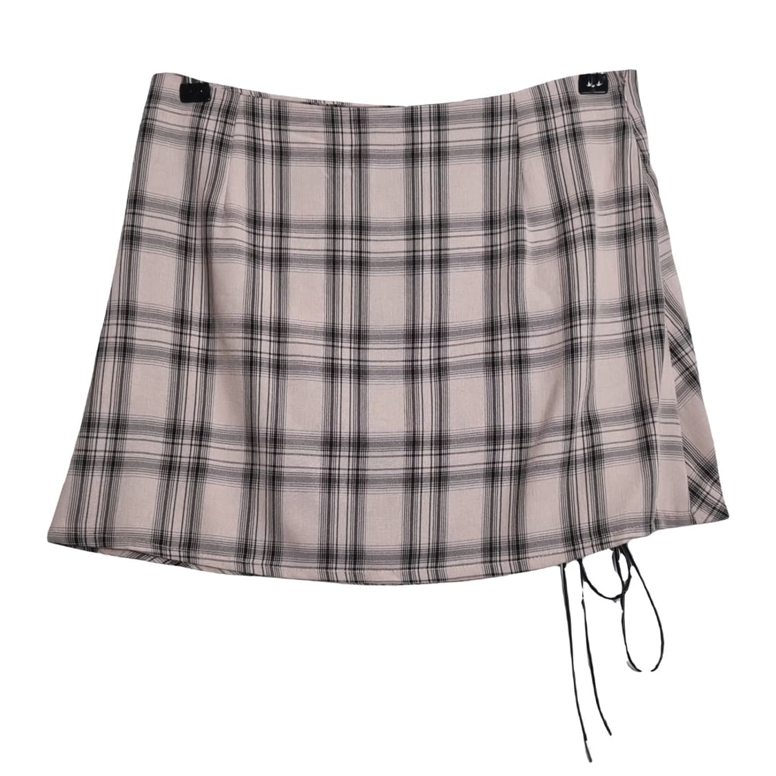 JPN 빈티지 체크 셔링 미니스커트 상품이미지2