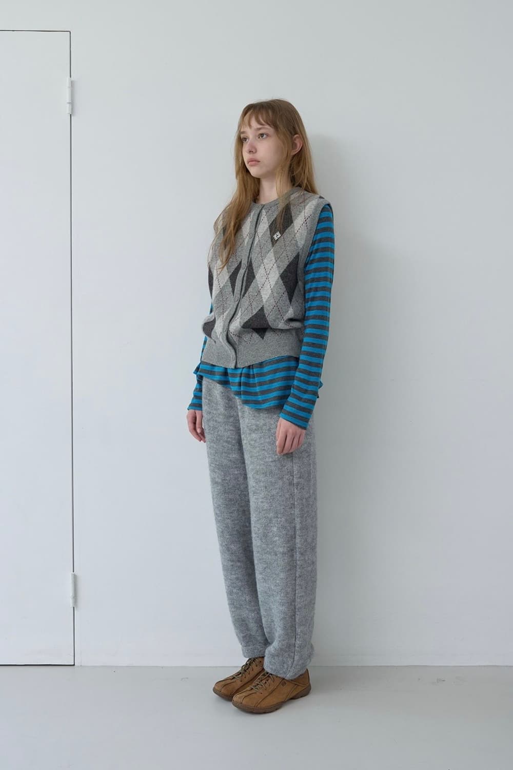 노컨텐츠 Acrylic terry pants 테리조거팬츠 멜란지그레이 상품이미지2