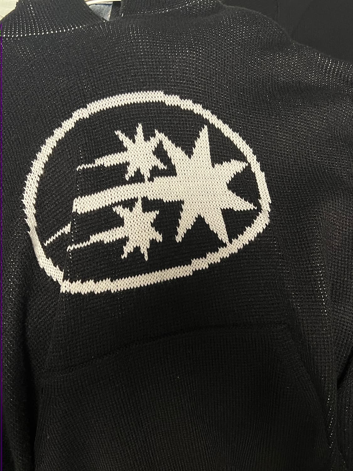 나이스고스트클럽 빅 로고 니트후드 L 상품이미지2