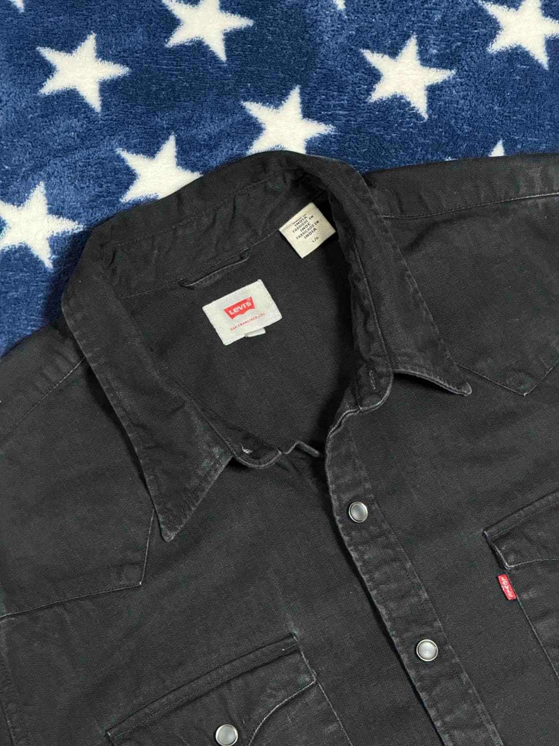리바이스 워시드블랙웨스턴셔츠 Levi’s Western shirt [L] 상품이미지8