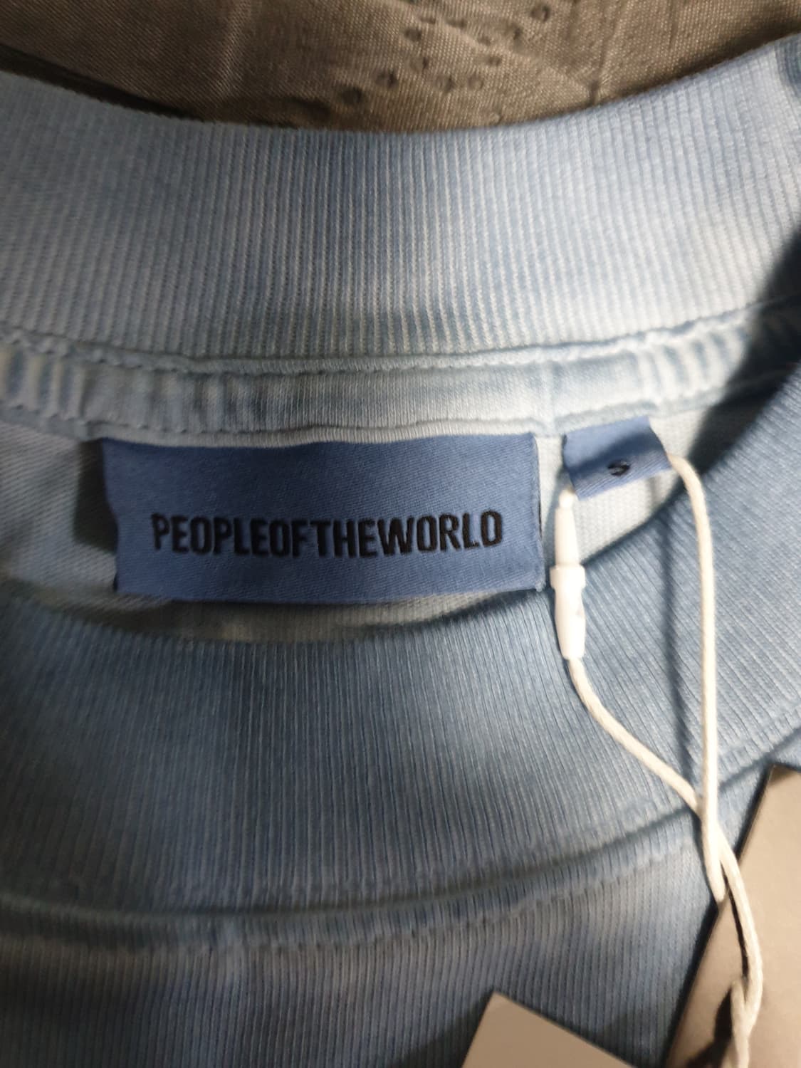 (새상품) 피플오브더월드 루나워싱 피그먼트 반팔티 블루 (S) 상품이미지3