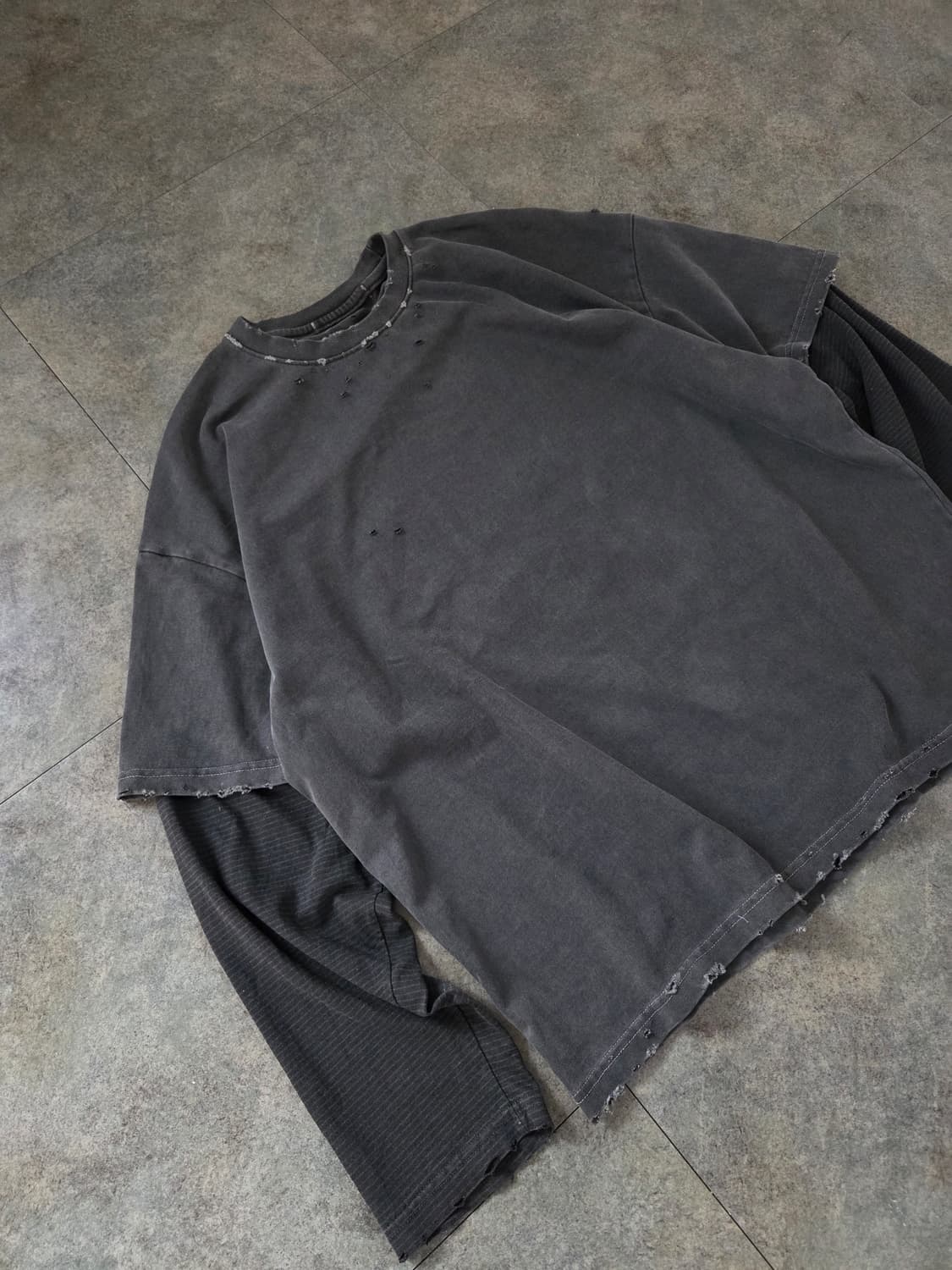 빈티지 레이어드 긴팔 티셔츠 상품이미지2