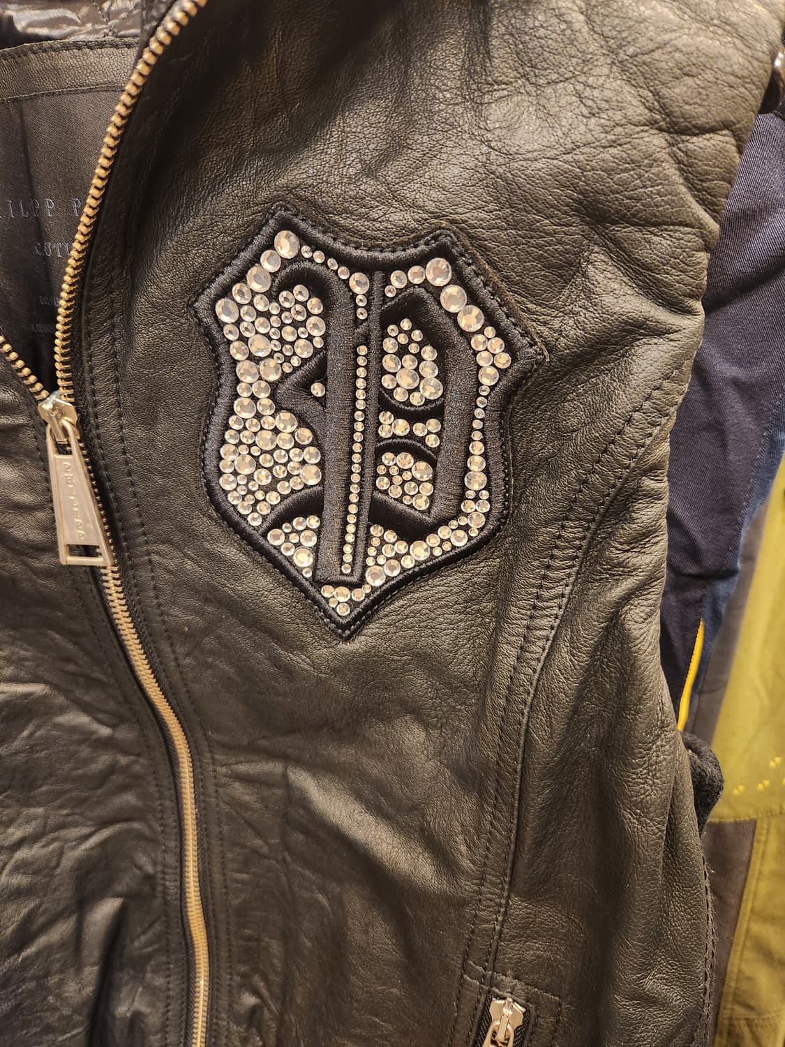 필립플레인 블랙 가죽 후드 조끼 상품이미지2