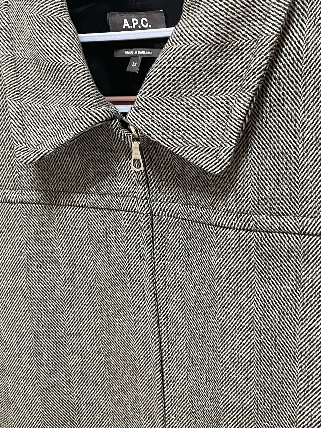 A.P.C. 울 헤링본 집업 자켓 M 상품이미지3