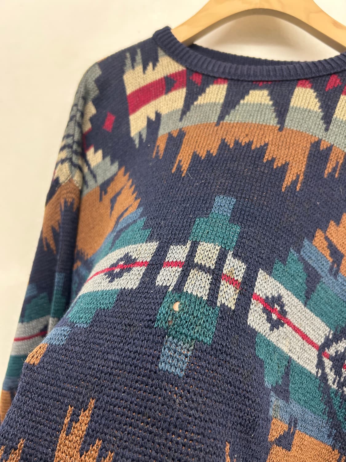 80-90s 펜들턴 오라테가 패턴 니트 스웨터 상품이미지3