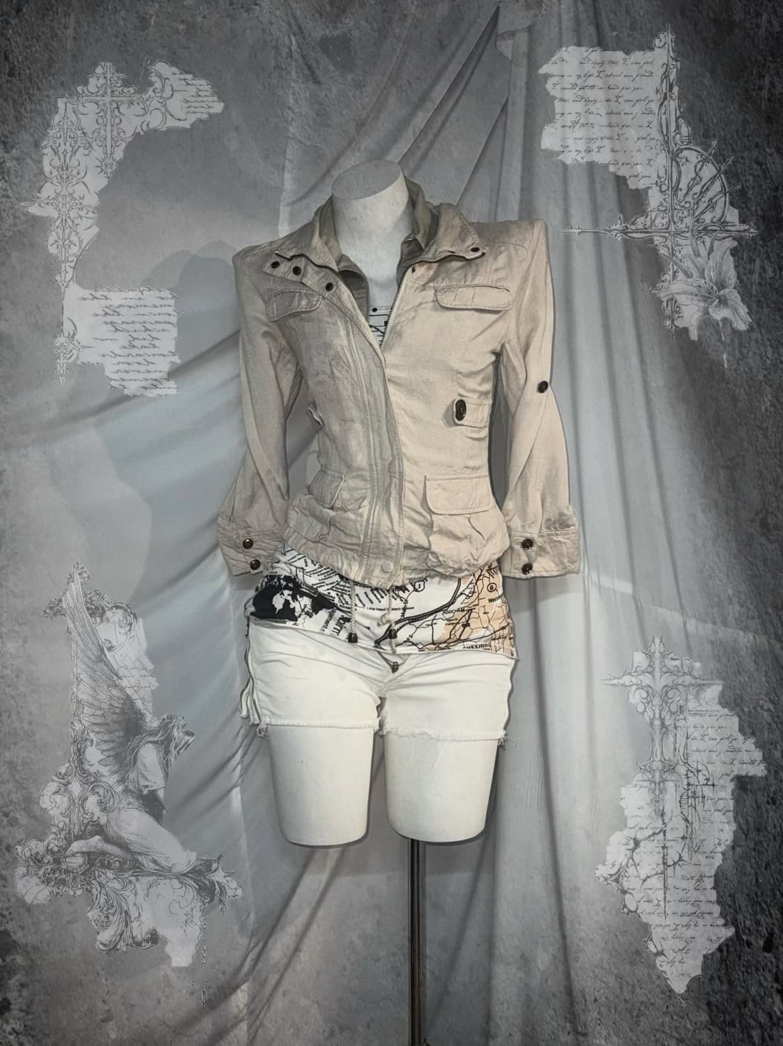 화이트 00‘s 와투케 Y2k 코디세트  상품이미지1