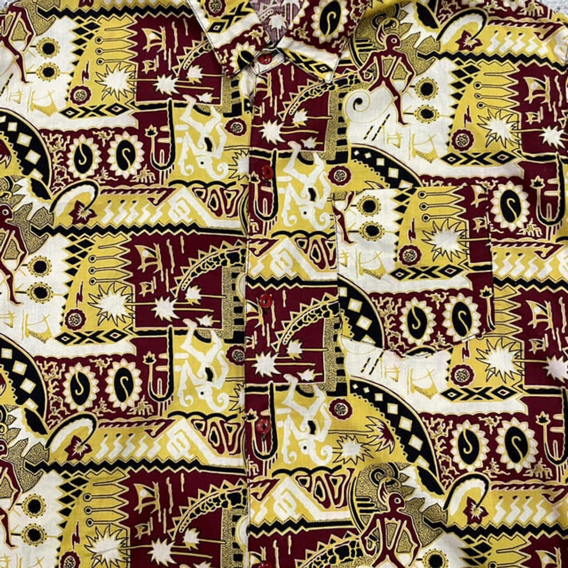 기하학 패턴 셔츠 (M) 상품이미지3