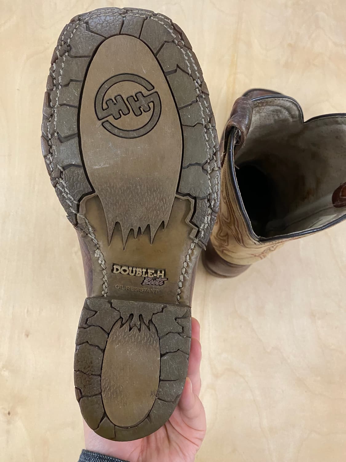 VTG square toe western boots 스퀘어토 웨스턴 부츠 상품이미지8