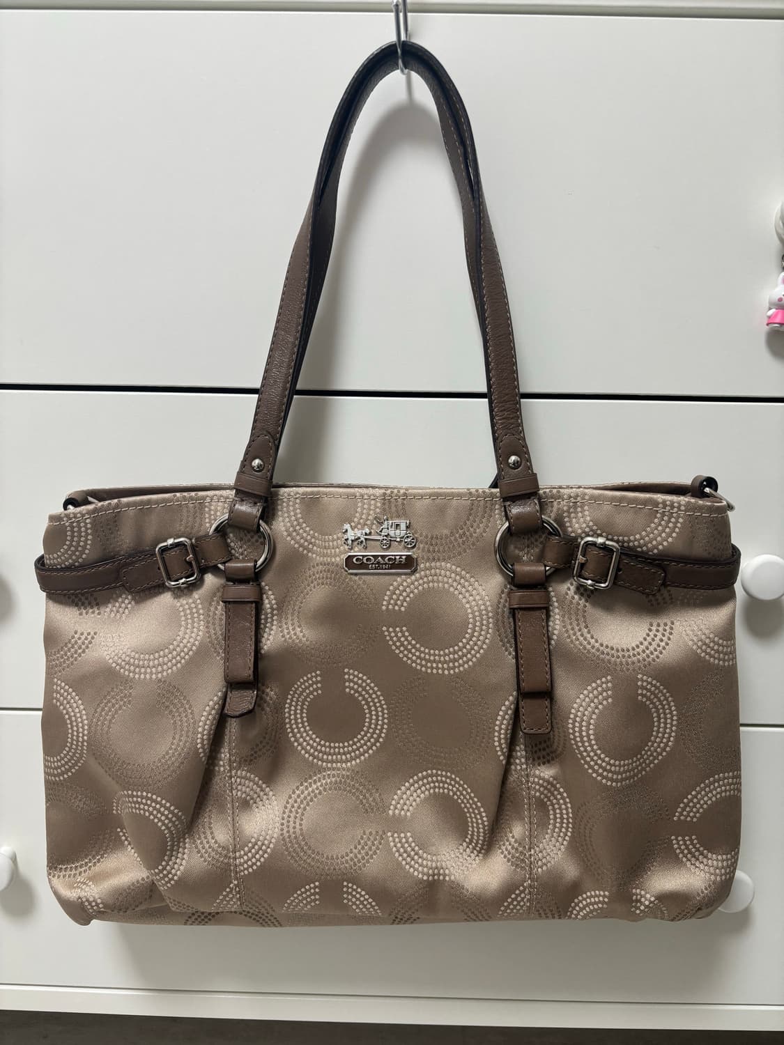 coach 코치 브라운 토트백 가방 라떼갸루 상품이미지1